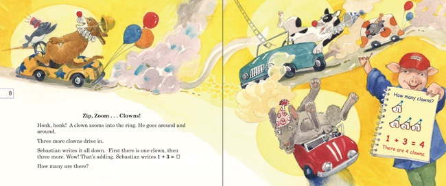 Adding with Sebastian Pig and Friends At the Circus | Rosen Classroom